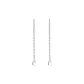 [Silver White]Cube Drop Earrings