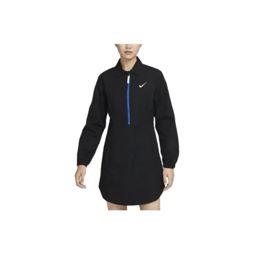 Nike Long Sleeved Dresses Women's Black