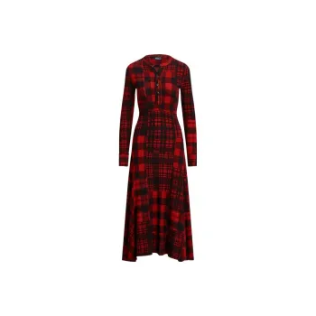Polo Ralph Lauren FW23 Long-Sleeved Dresses Women's Red