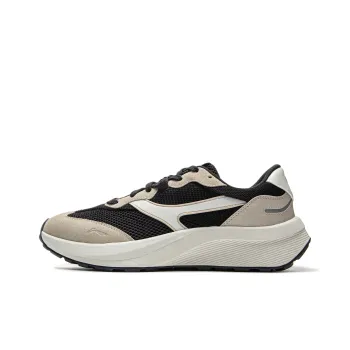 LiNing Honor M500 Cushioning, Slip Resistant, Abrasion Resistant Support Low Top Casual Shoes Men's Gray Black