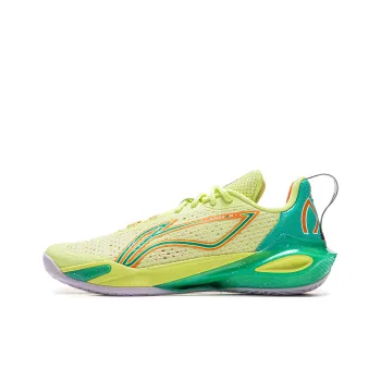 LiNing Flash Strike 11 Anti Slip Wear Resistant Low Top Basketball Shoes Men's Light Lemon Yellow