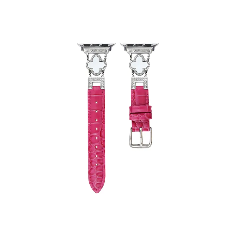 KVZUVUU Watch Band Apple Compatibility Metal Leather Material-21
