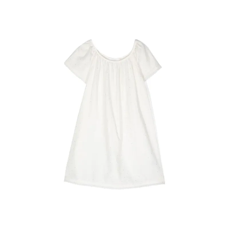Chloé Short-Sleeved Dresses Kids White-0