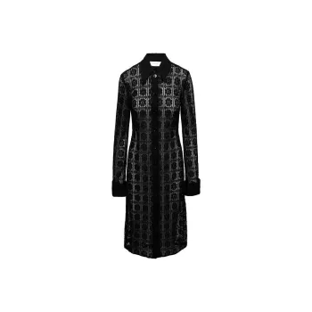 SportMax Buttoned Long Sleeved Dress