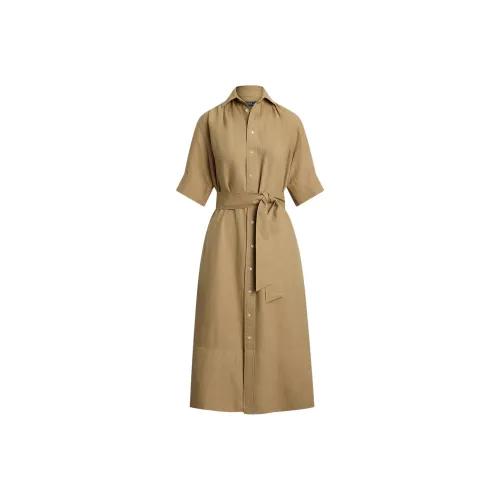 Polo Ralph Lauren Short Sleeved Dress Women's Brown