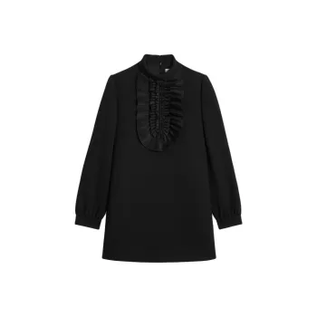 CELINE SS25 Long Sleeved Dress Women's Black