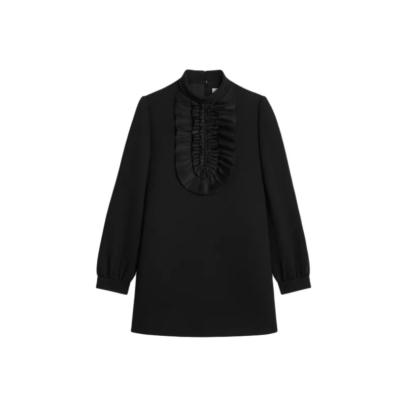CELINE SS25 Long Sleeved Dress Women's Black-0