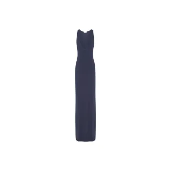 SAINT LAURENT Sleeveless Dress Women's Marine Blue