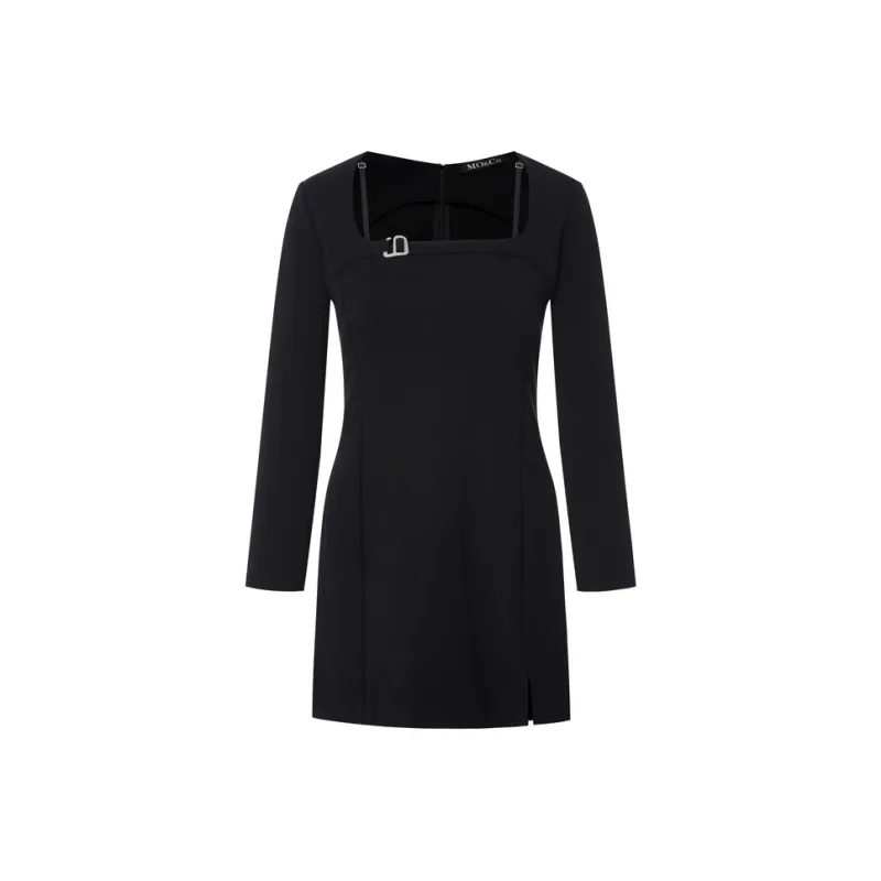 MO&CO Long Sleeved Dresses Women's Black-0