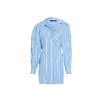 Jacquemus Striped Long Sleeved Dress
