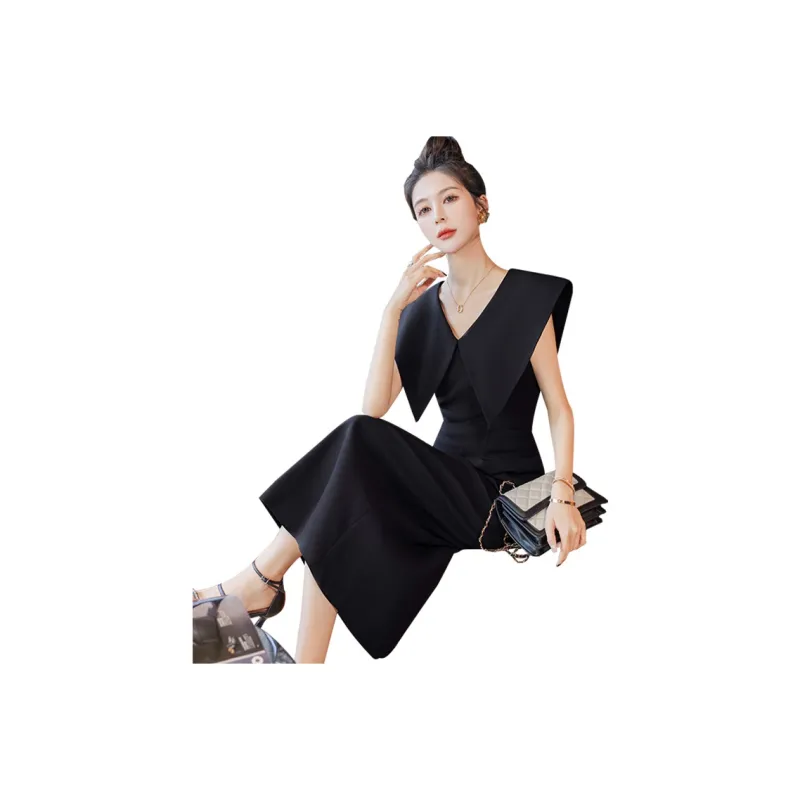 Cypress House Sleeveless Dress Women's Black-0