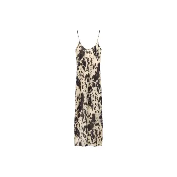 ZARA Slip Dresses Women's Black/Nude