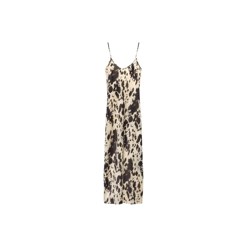 ZARA Slip Dresses Women's Black/Nude-0