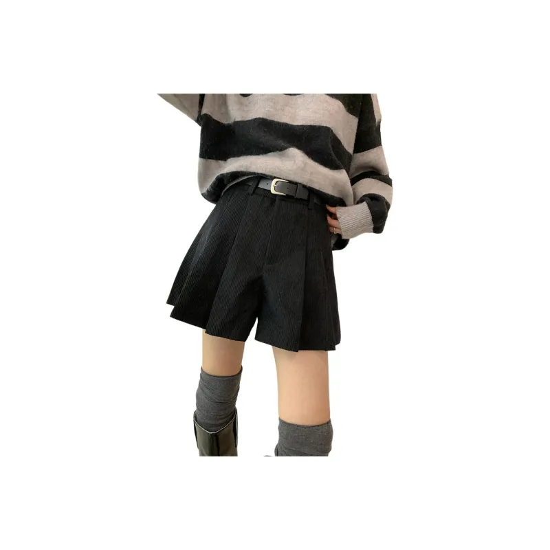 XINBANGBANG Casual Shorts Women's Coffee-1