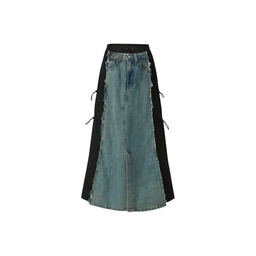 IMXS Denim Long Skirt Women's Blue