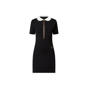 LOUIS VUITTON Technical Jersey Peter Pan Collar Dress
