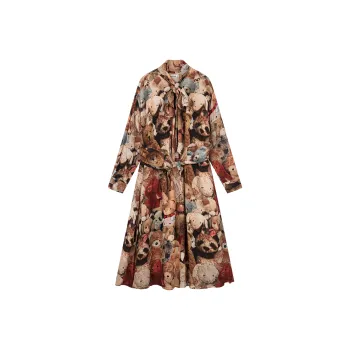 UOOYAA Long Sleeved Dress Women's Print