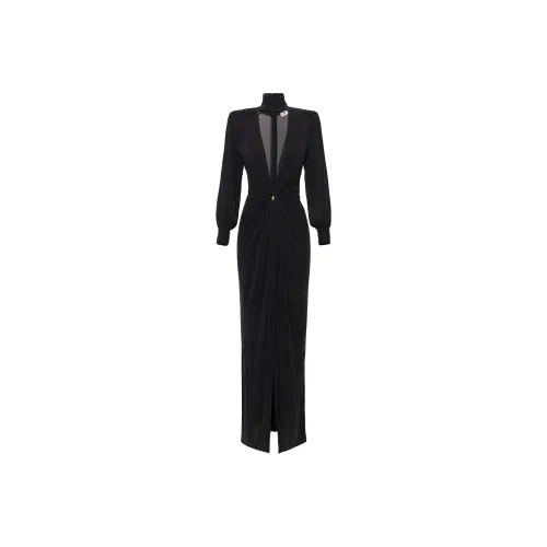 Elisabetta Franchi One Shoulder Pleated Red Carpet Dress