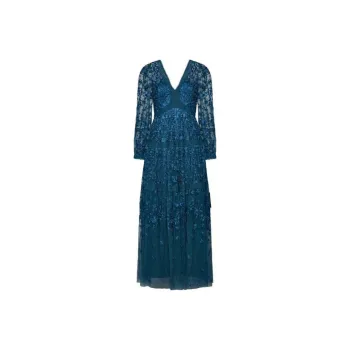 NEEDLE & THREAD Celestia Ribbon Tiered Gown