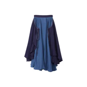 LOEWE FW21 Casual Long Skirt Women's Blue