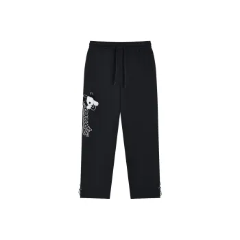 FUN X Snoopy Knitted Sports Pants Women's Black