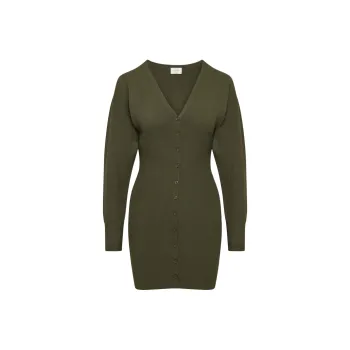 ARITZIA Wilfred Orla Dress Long-Sleeved Dresses Women's Dark Olive