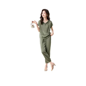 Mo Han Yi Mei Casual Suit Women's Green