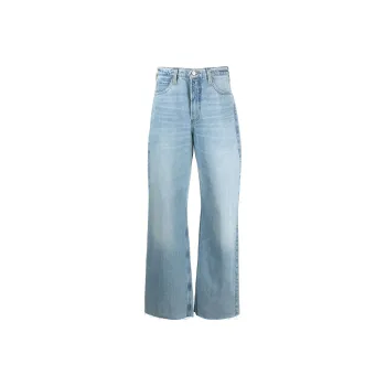 FRAME High-Waisted Wide-Leg Jeans