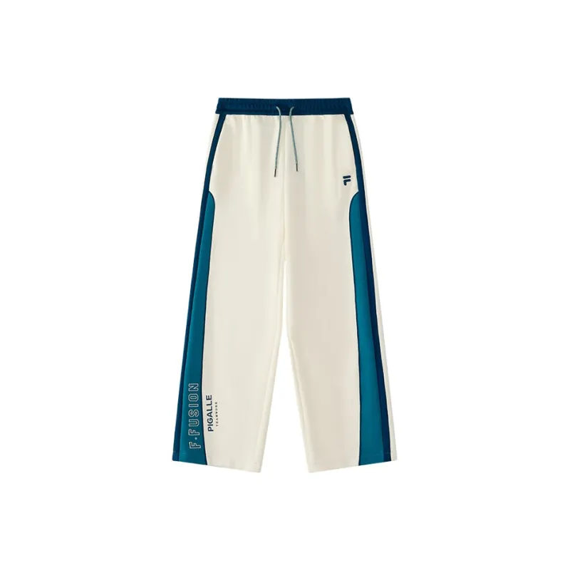 FILA FUSION x PIGALLE Knitted Sweatpants Women's Vanilla White-0