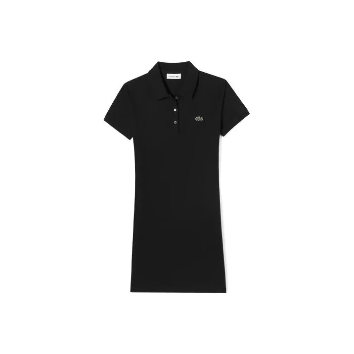 LACOSTE Short-Sleeved Dresses Women's Black-0