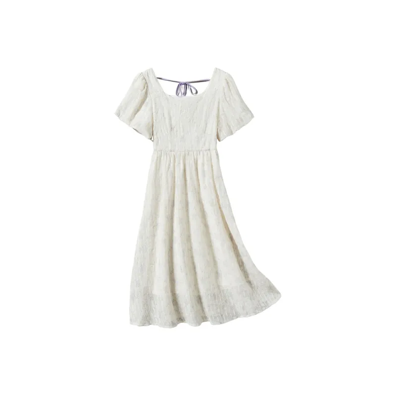 FORTEI Short Sleeved Dresses Women's Light Purple-0
