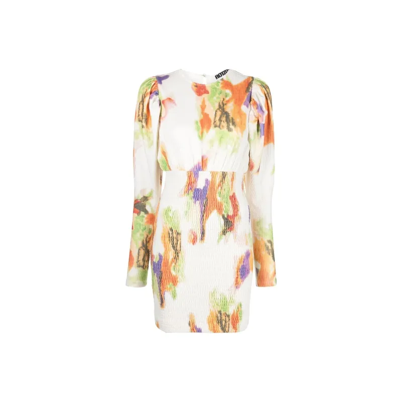 Rotate Long-Sleeved Dresses Women's White-0