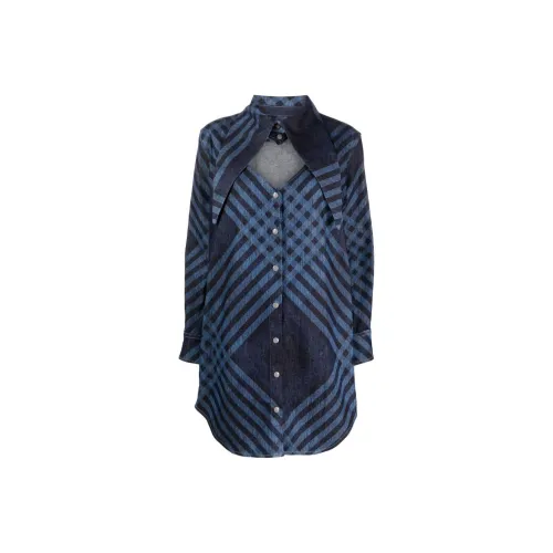 Vivienne Westwood Checked Denim Shirtdress