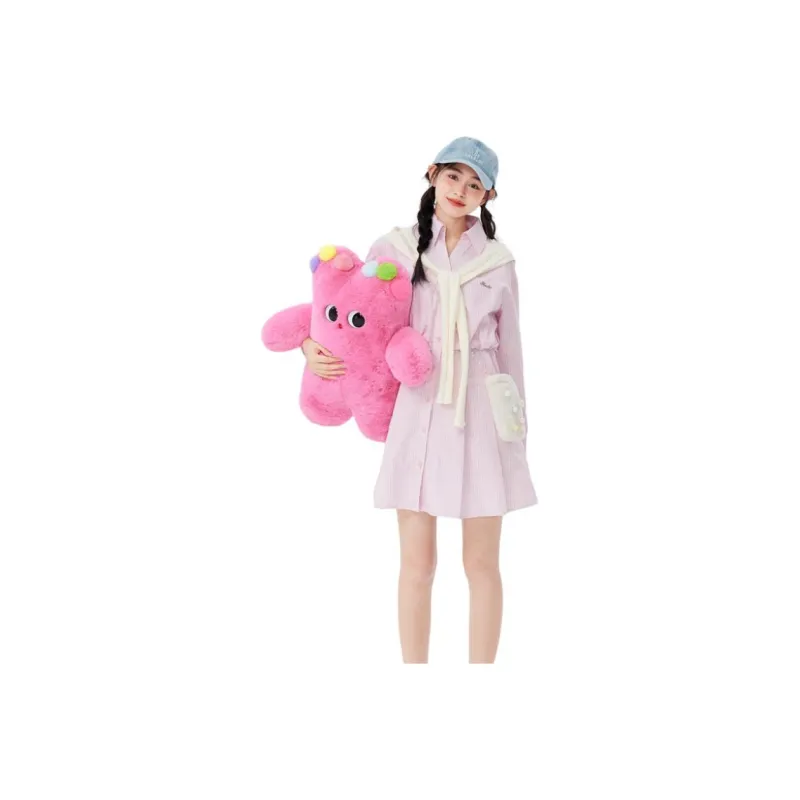 ZIHAN x NAIPUPU IP LIANMINGKUAN Long-Sleeved Dresses Women's Vibrant Pink-0
