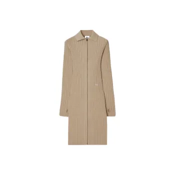 Burberry Long-Sleeved Dresses Women's Limestone