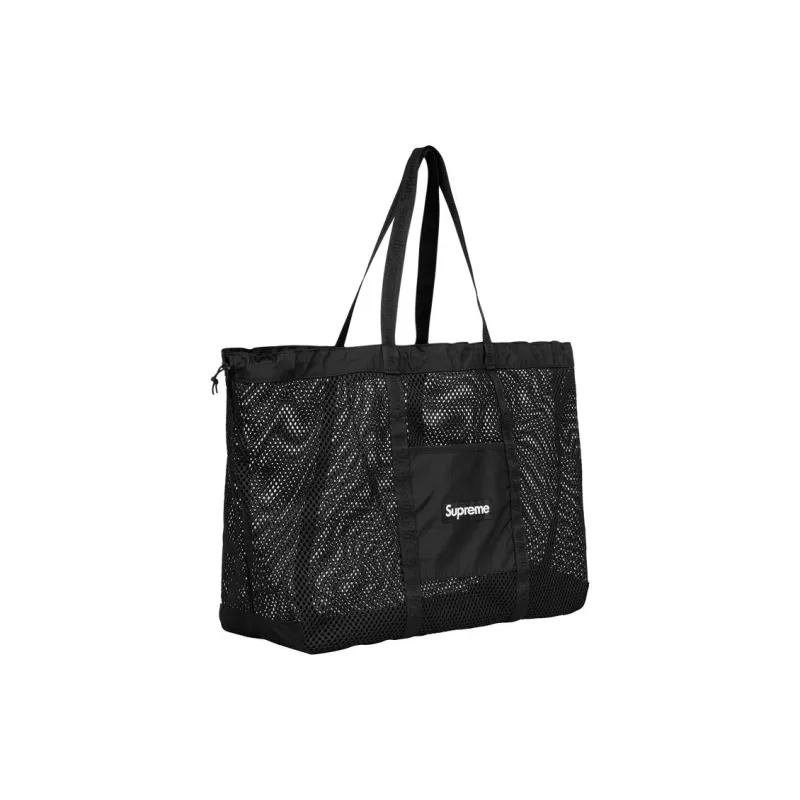 Supreme Polyester Tote Bag, Shopping Bag, Handbag Men's Black-1