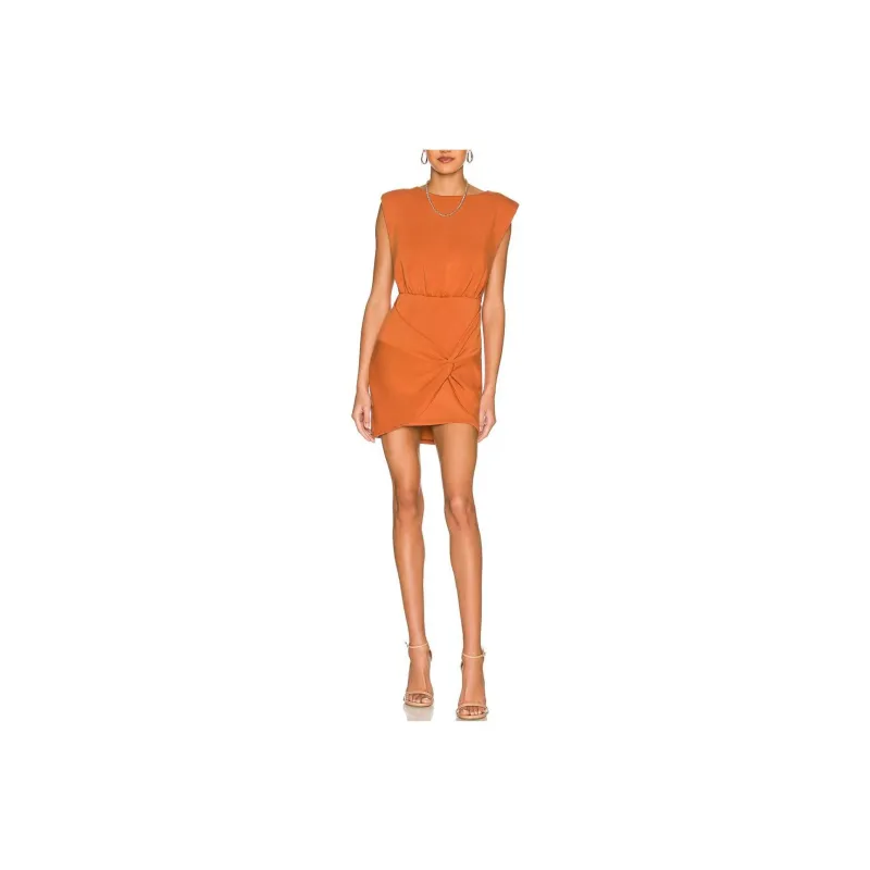 FREE PEOPLE Sleeveless Dress Women's Orange-0