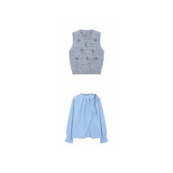 Mlpstudio Shirt Matching Set Women's Blue