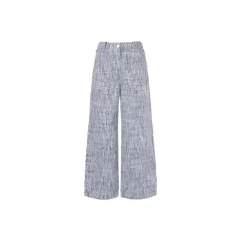 XII BASKET Jeans Women's Blue With White Lettering