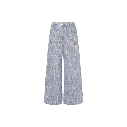 XII BASKET Jeans Women's Blue With White Lettering