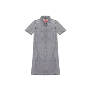 DIESEL Short-Sleeved Dresses Women's Gray