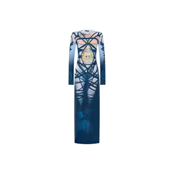 Y/Project Graphic Printed Maxi Dress