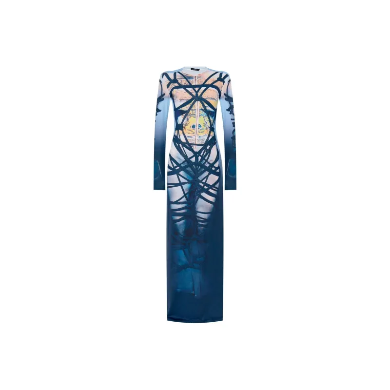 Y/Project Graphic print Maxi Dress-0