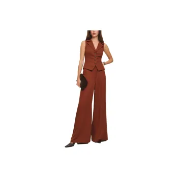 REFORMATION Taryn Two Piece Casual Suit Women's Prunus Jam