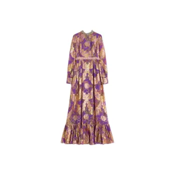 Valentino Apres L'Hiver Embroidered Maxi Dress