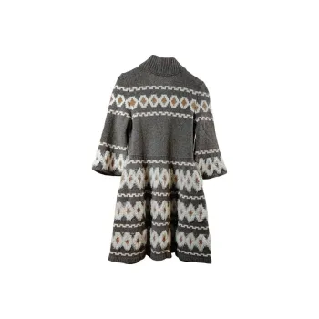 CHANEL 24 New Spring And Summer Arrivals Long Sleeved Dresses Women's Gray