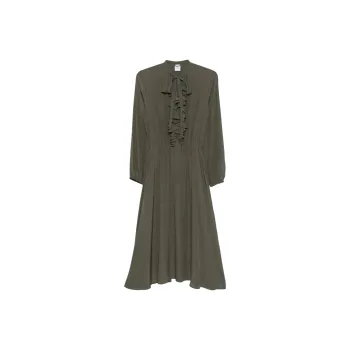 ASPESI Crepe De Chine Maxi Dress