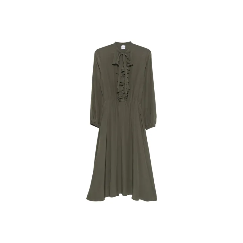 ASPESI Crepe De Chine Maxi Dress-0
