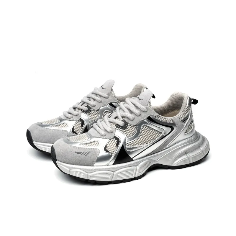 FED Breathable And Lightweight Low Top Chunky Sneakers Men's-3