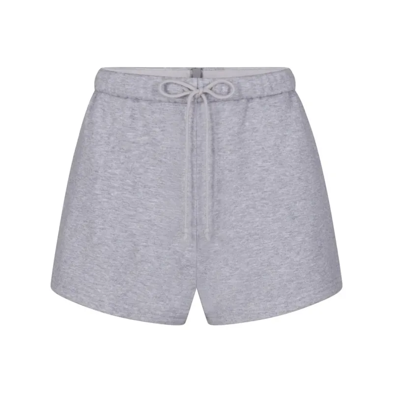 SKIMS COTTON FLEECE CLASSIC SHORT Casual Shorts Women's Heather Grey/Stone Heather-0